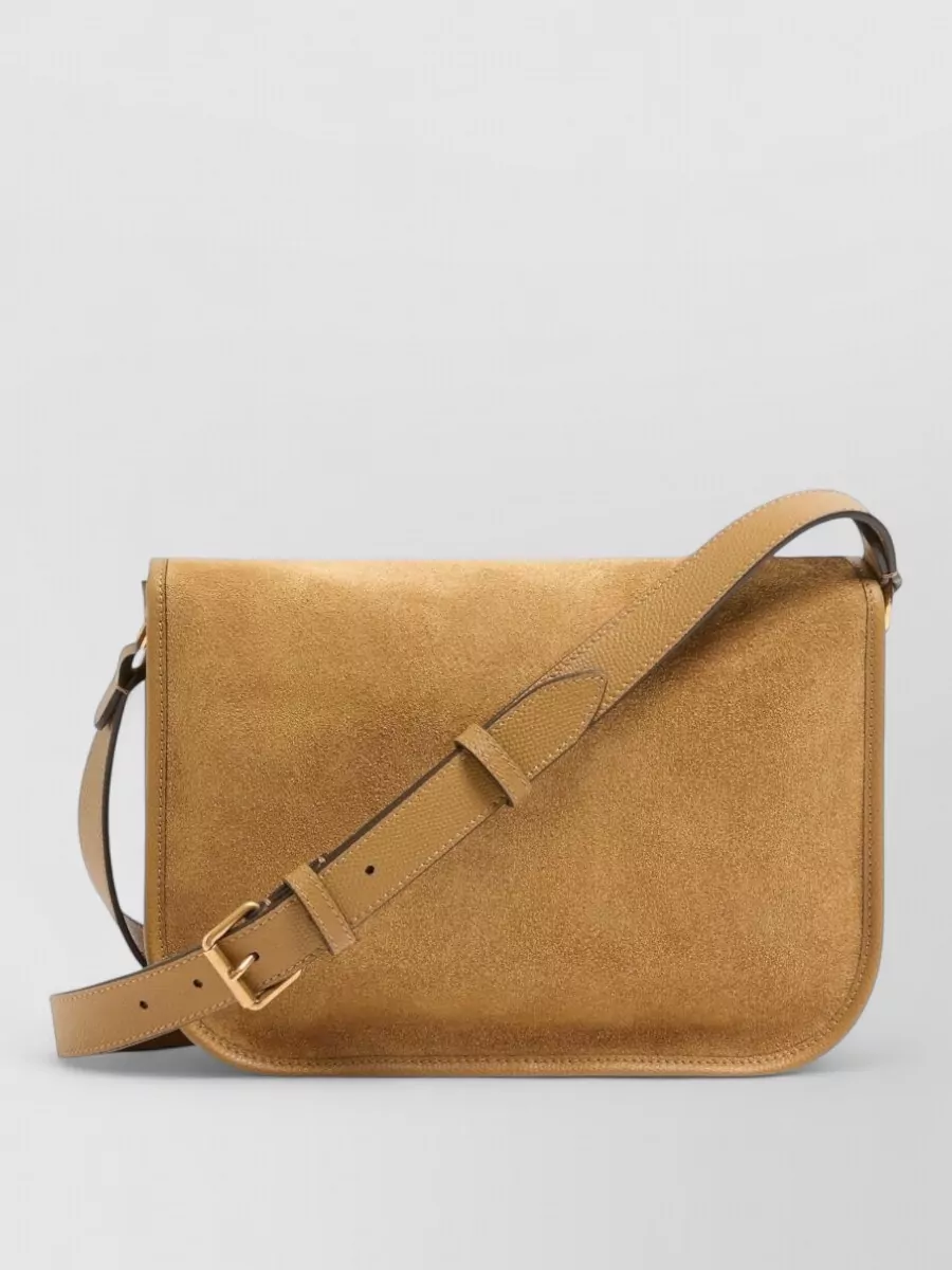 Valentino Garavani Antibes Leather Shoulder Bag Gold Hardware