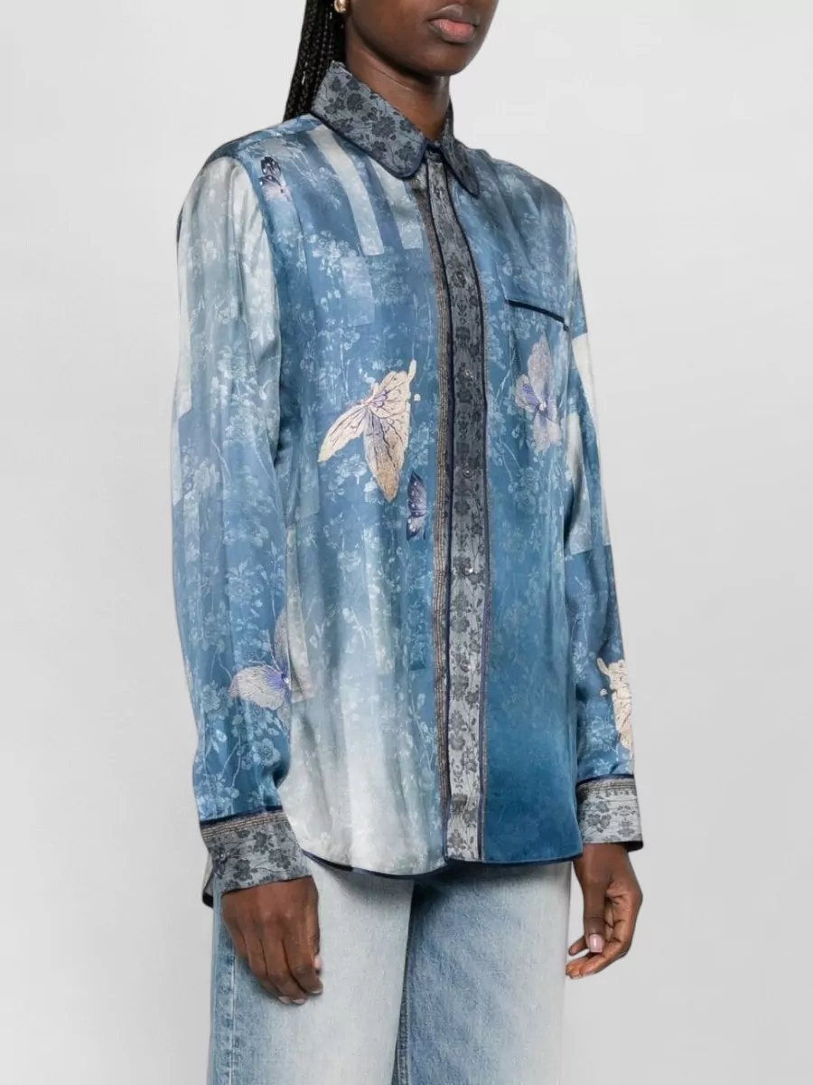 Pierre Louise Mascia Printed Silk Shirt