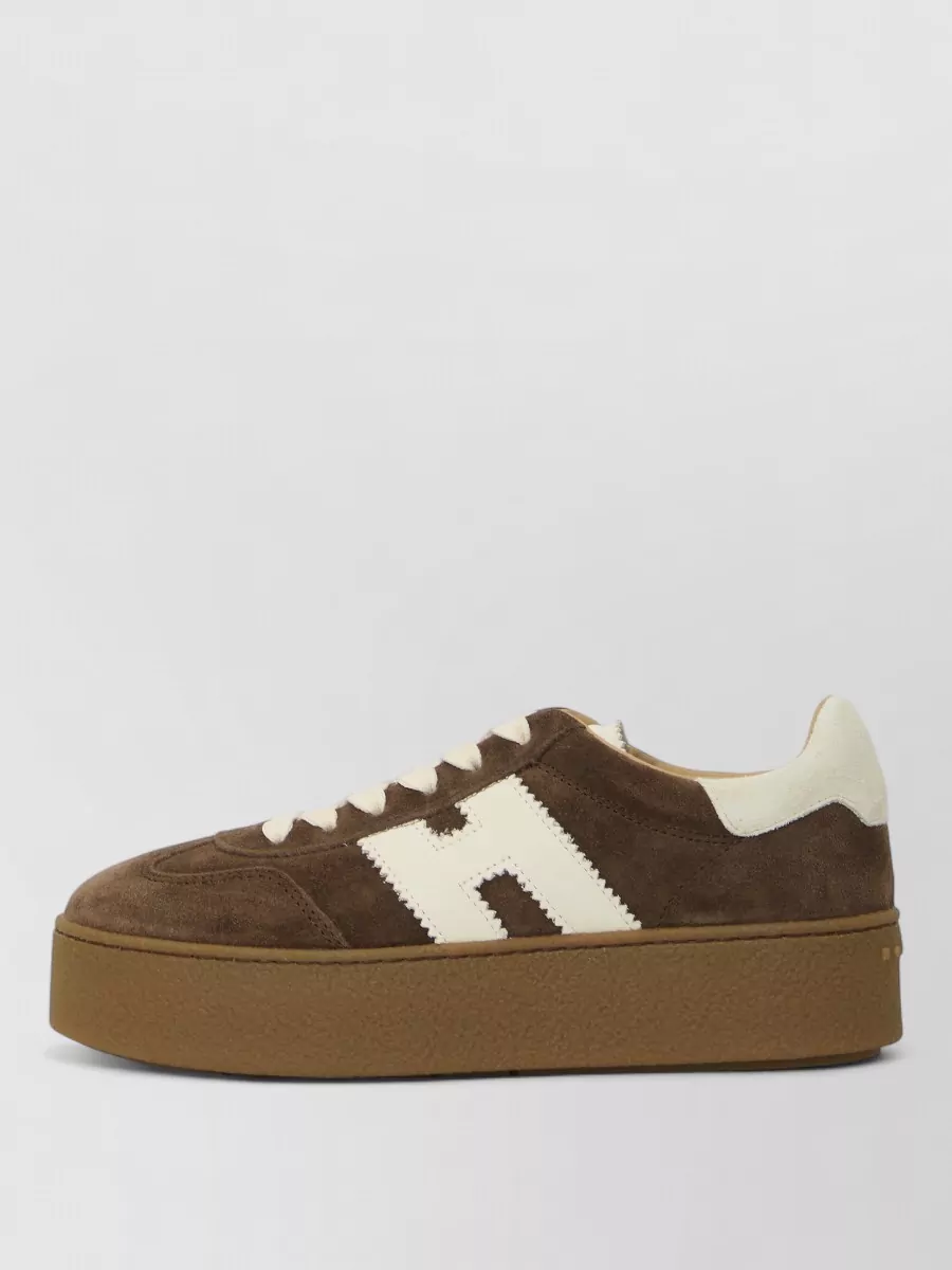 Hogan Leather Lace-Up Sneakers