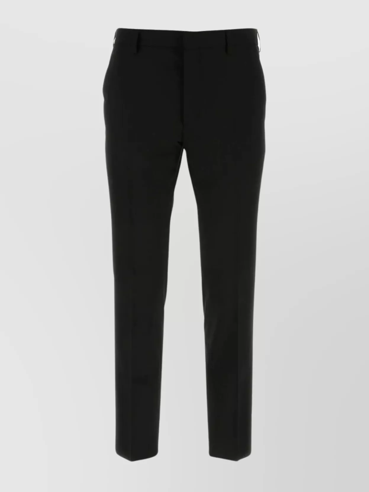 Shop Prada Tailored Wool Trousers With Belt Loops