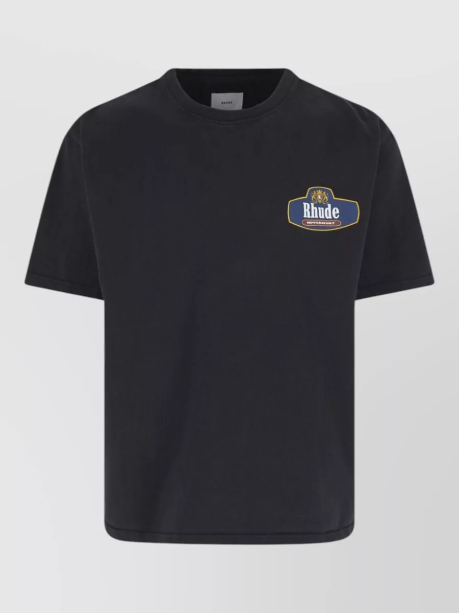Rhude Cotton printed crewneck short-sleeve t-shirt