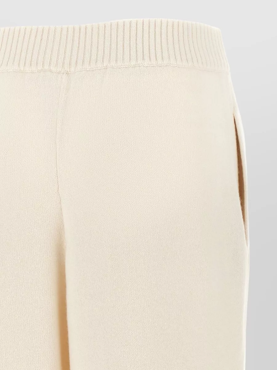 Brunello Cucinelli cashmere high-rise wide-leg trousers