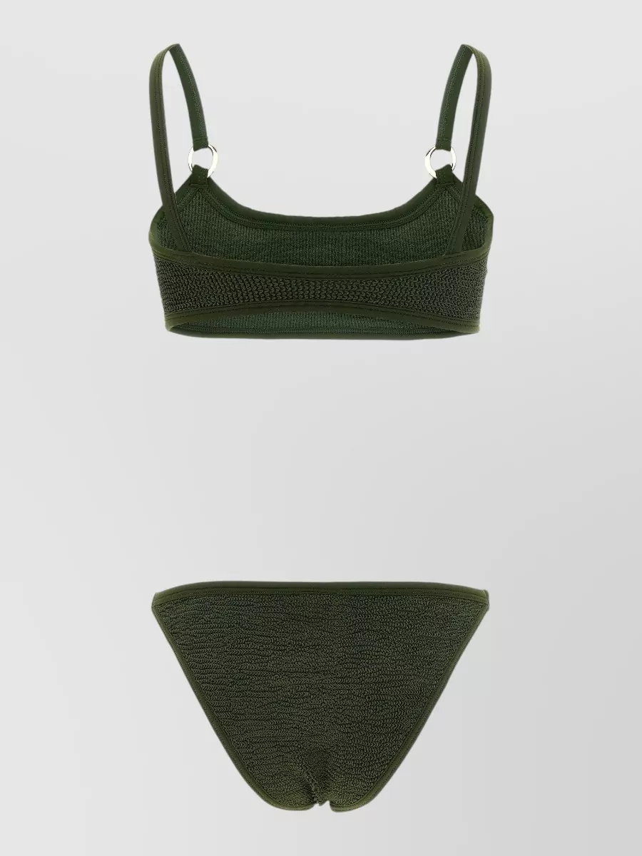 Hunza G Crinkled Metallic Bikini