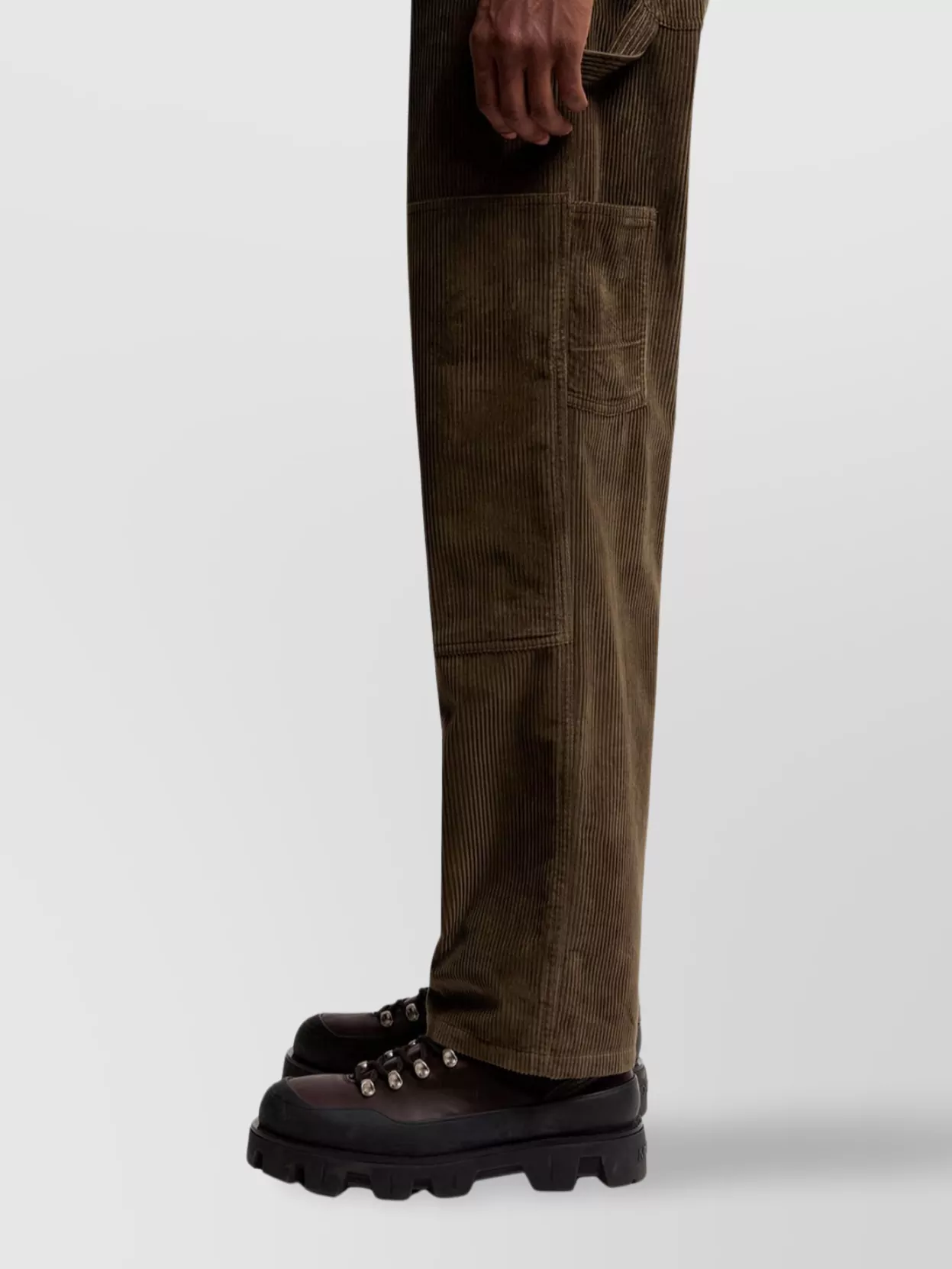 Moncler Corduroy Straight Leg Drawstring Pants