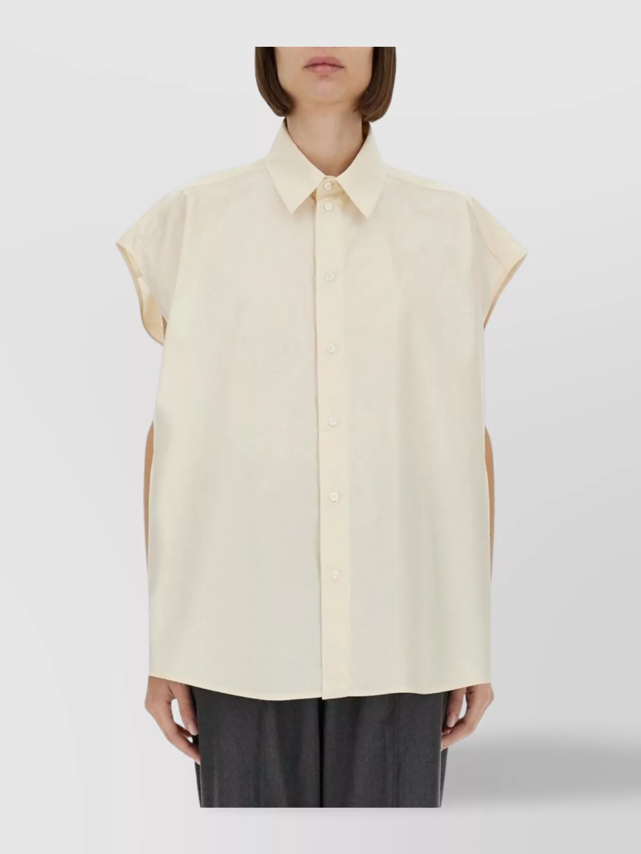 Fabiana Filippi Loose Fit Collared Neck Short Sleeves Shirt