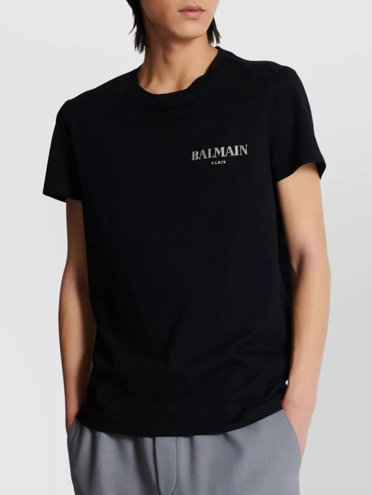 Balmain Crew Neck T-Shirt Short Sleeves