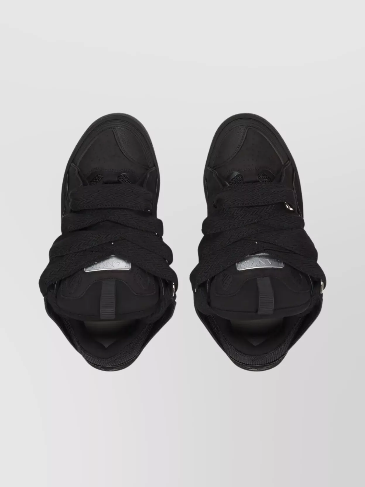 Lanvin Modern Padded Sneakers Featuring Mesh Panels