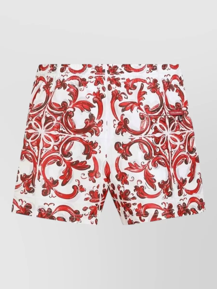 Dolce&Gabbana majolica print swim shorts