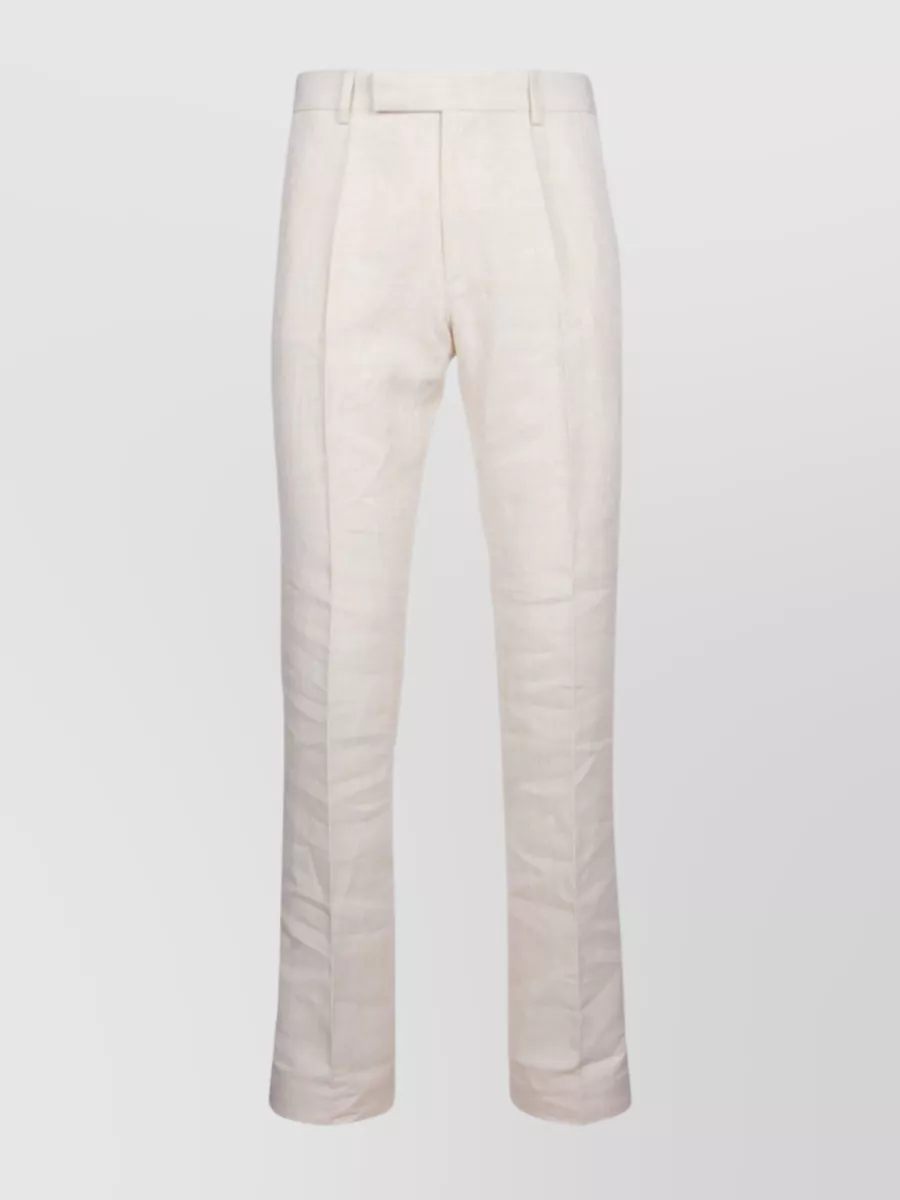 Jacquemus Le Pantalon Feijoa Straight-leg Trousers In White