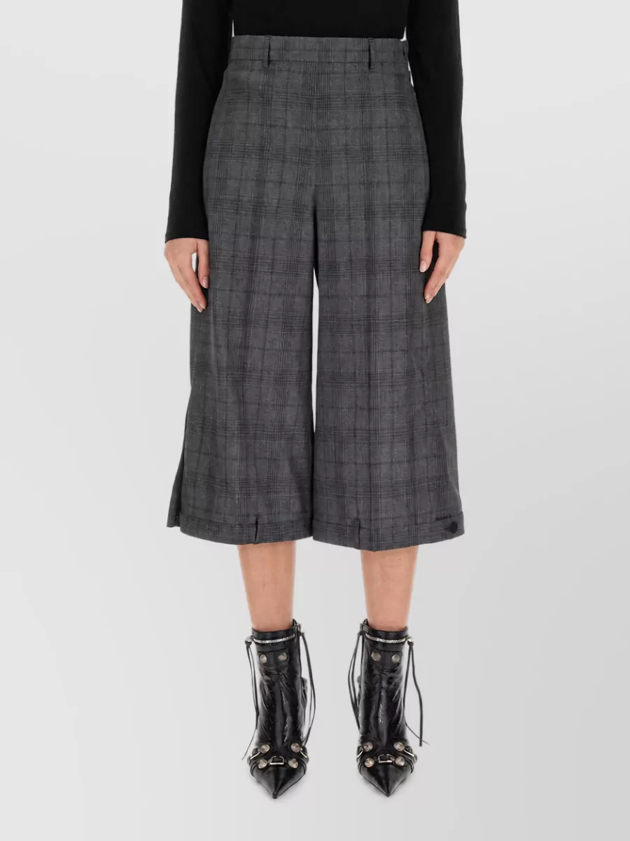Balenciaga wool cropped trousers