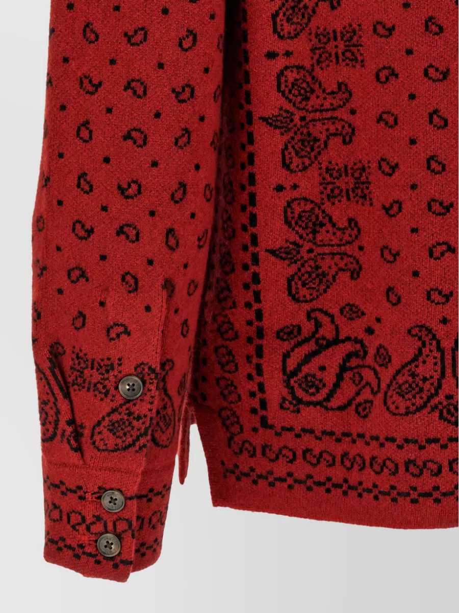 Guest In Residence Cashmere bandana-jacquard shirt