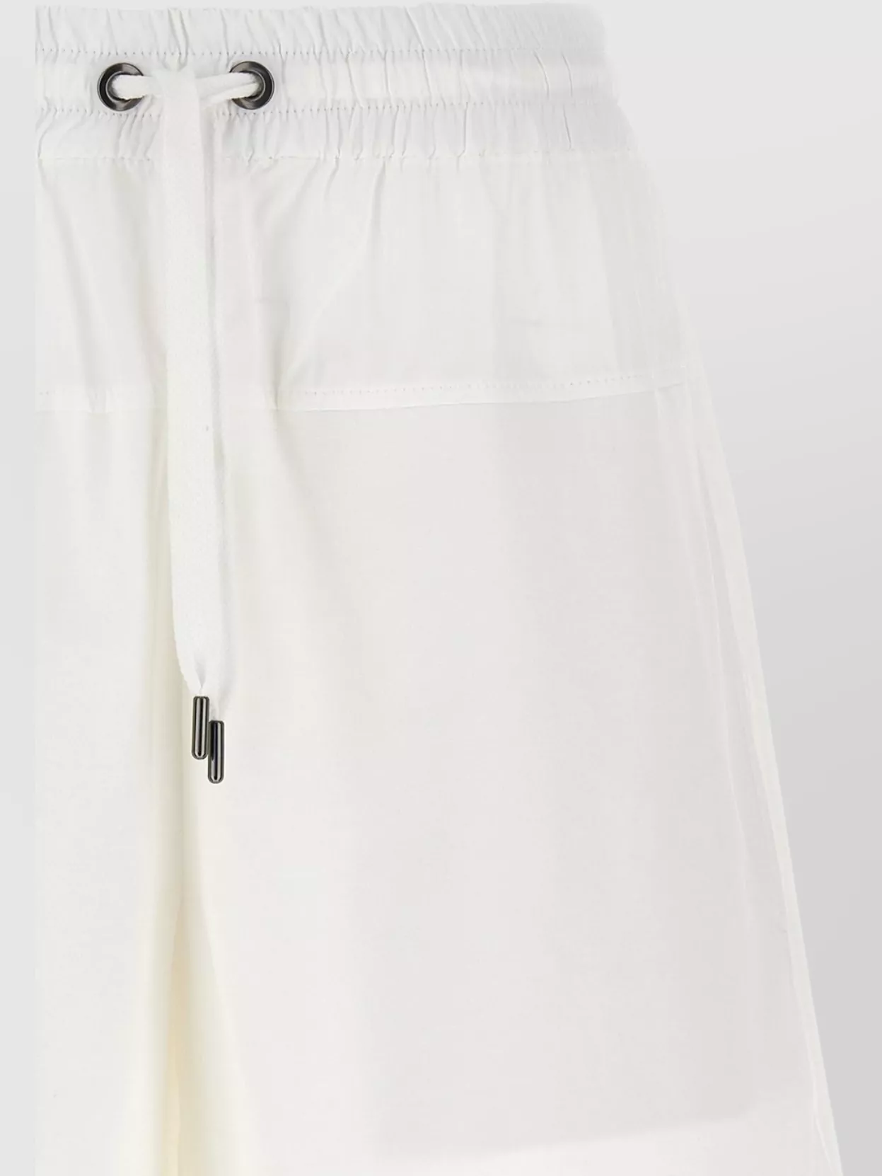 Brunello Cucinelli Paneled Track Bermuda And Short White