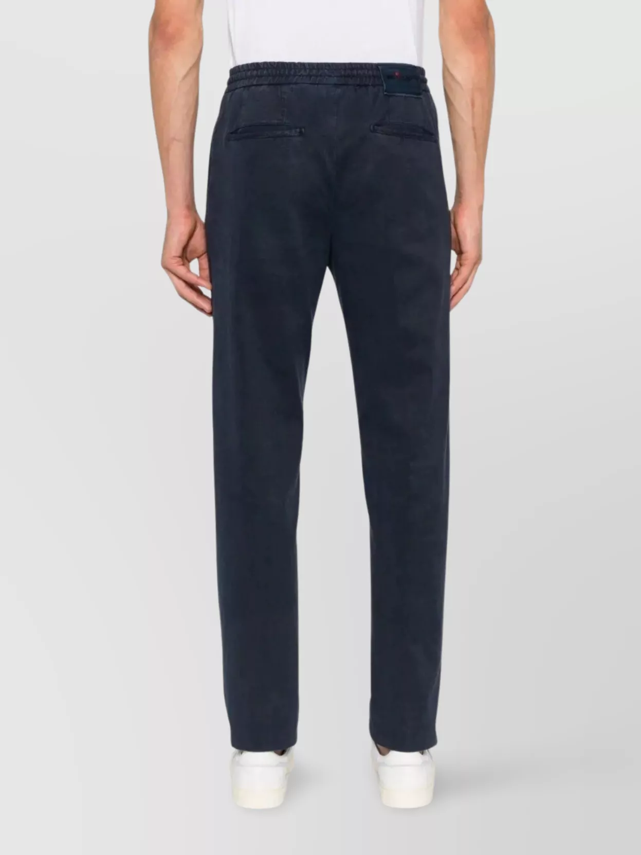 Kiton Trousers With Elastic Waistband And Pockets