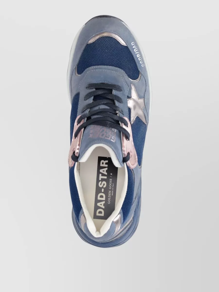Golden Goose Leather Mesh Low-Top Sneakers
