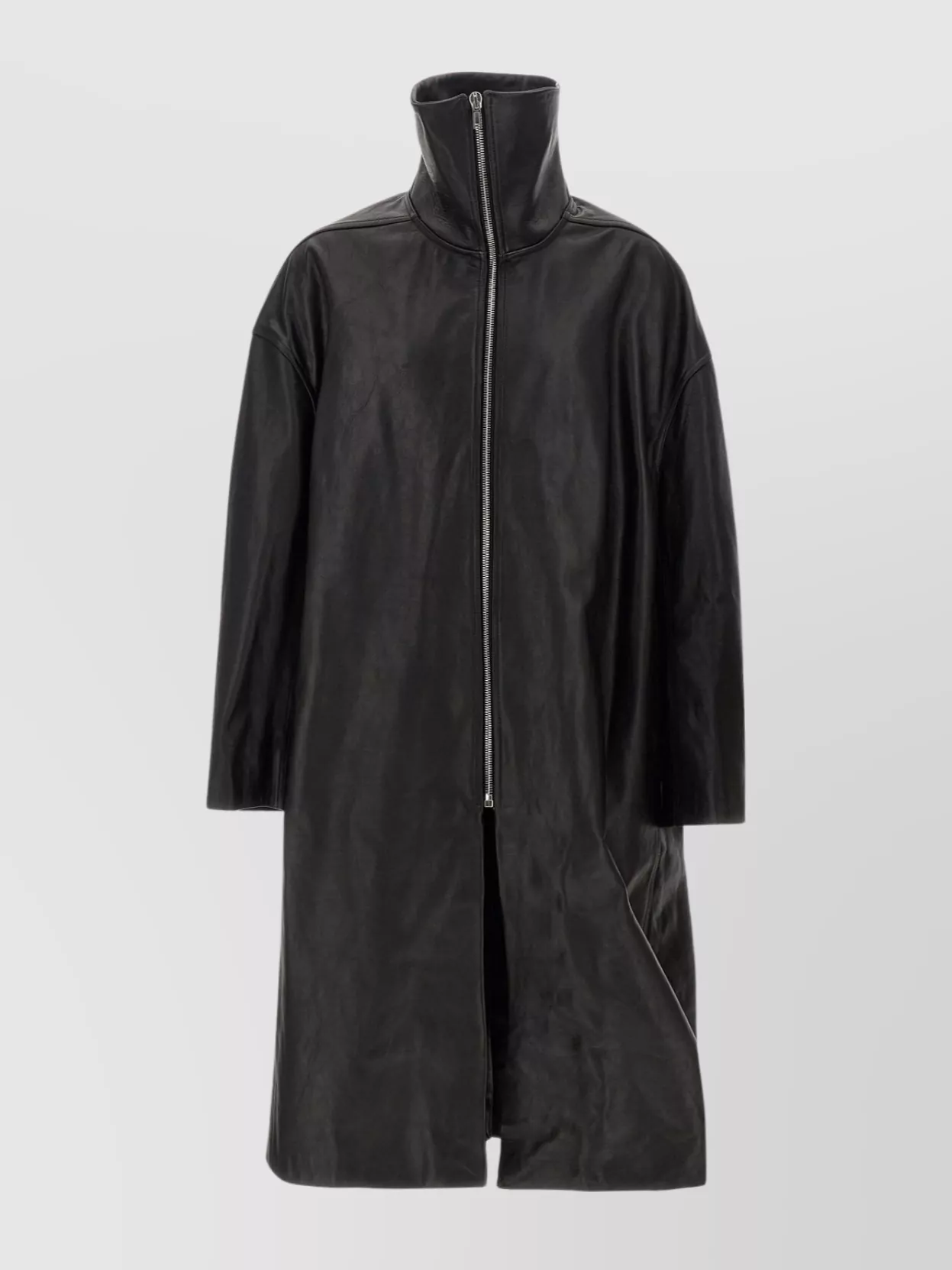 Rick Owens 'dracucollar' coat with high collar | The Fashion Square