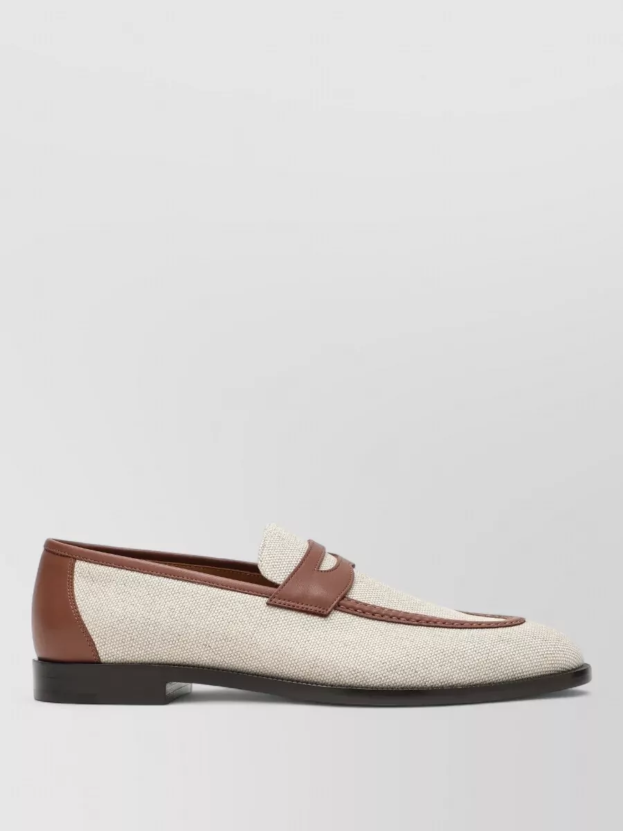 Loro Piana canvas loafers