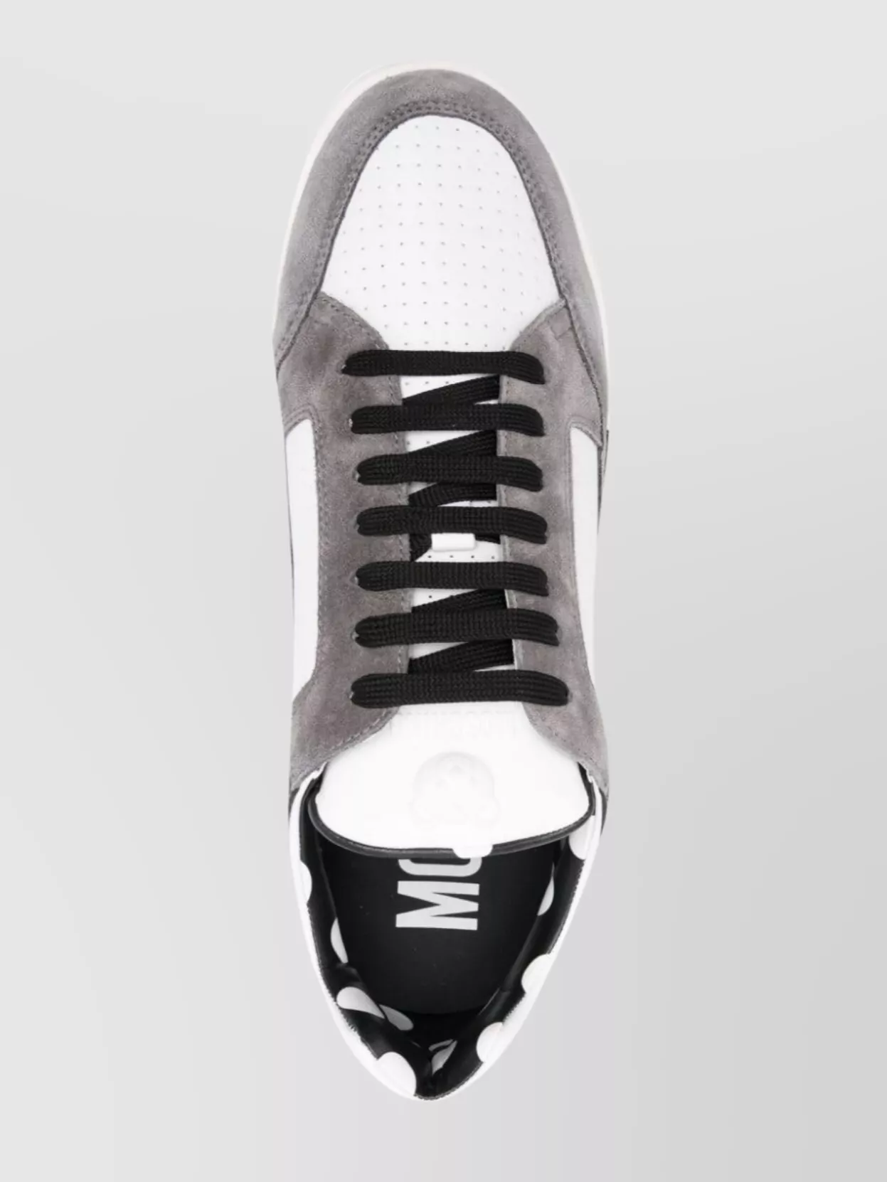 Moschino Panelled Design Leather Sneakers