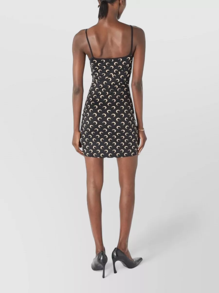 Marine Serre Printed Jersey Strappy Mini Dress