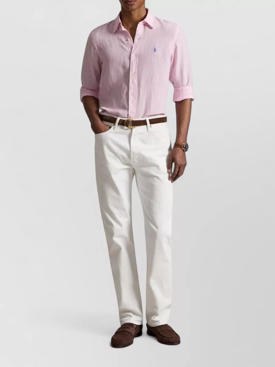 Polo Ralph Lauren Striped Linen Long-Sleeve Shirt