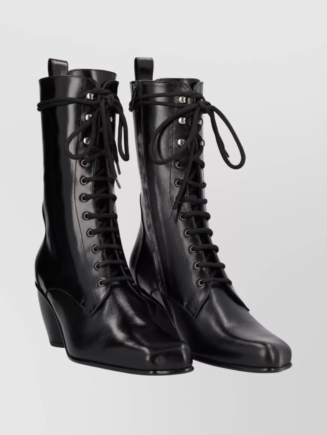 Vivienne Westwood Ankle Boots With Square Toe And Block Heel In Black