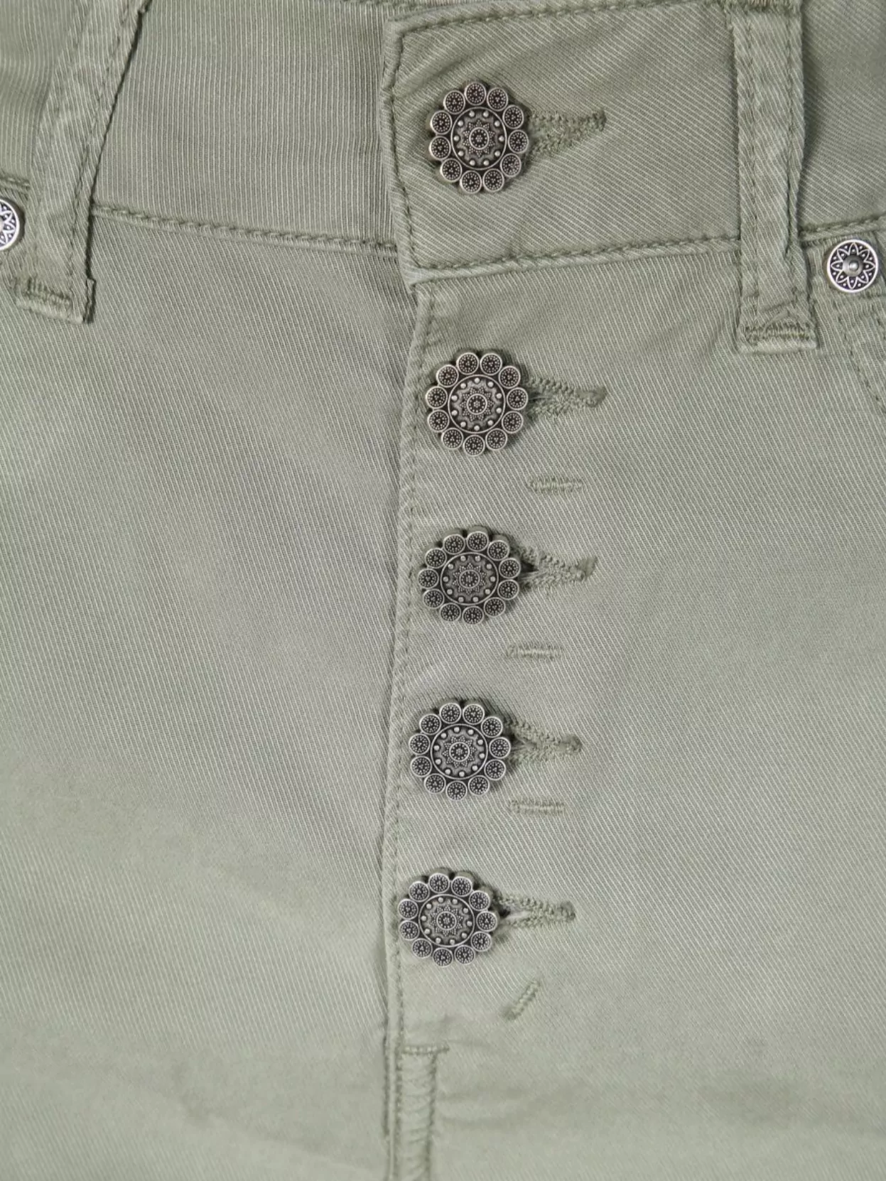 Dondup Rolled Cuffs Button Five-pocket Trousers