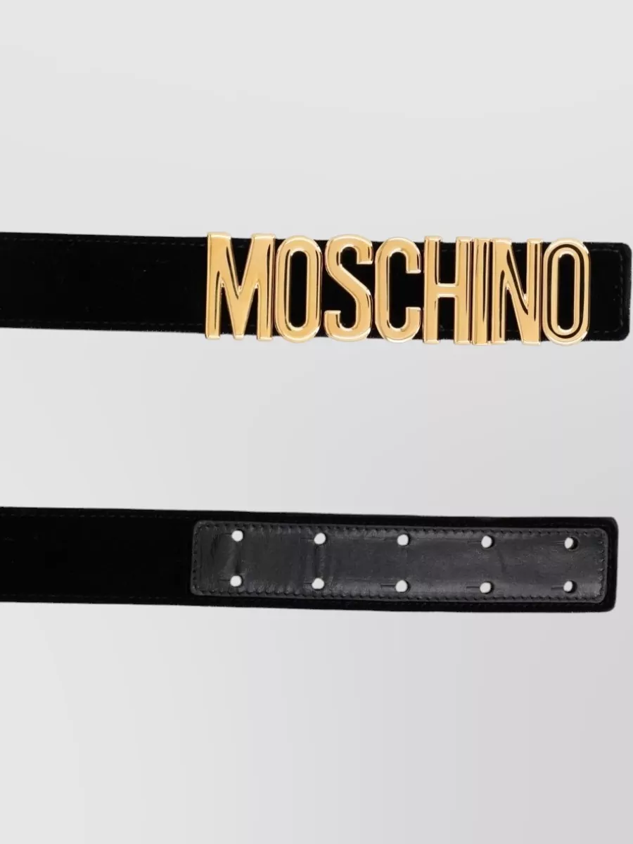 Moschino Belt Adjustable Length Smooth Finish Design