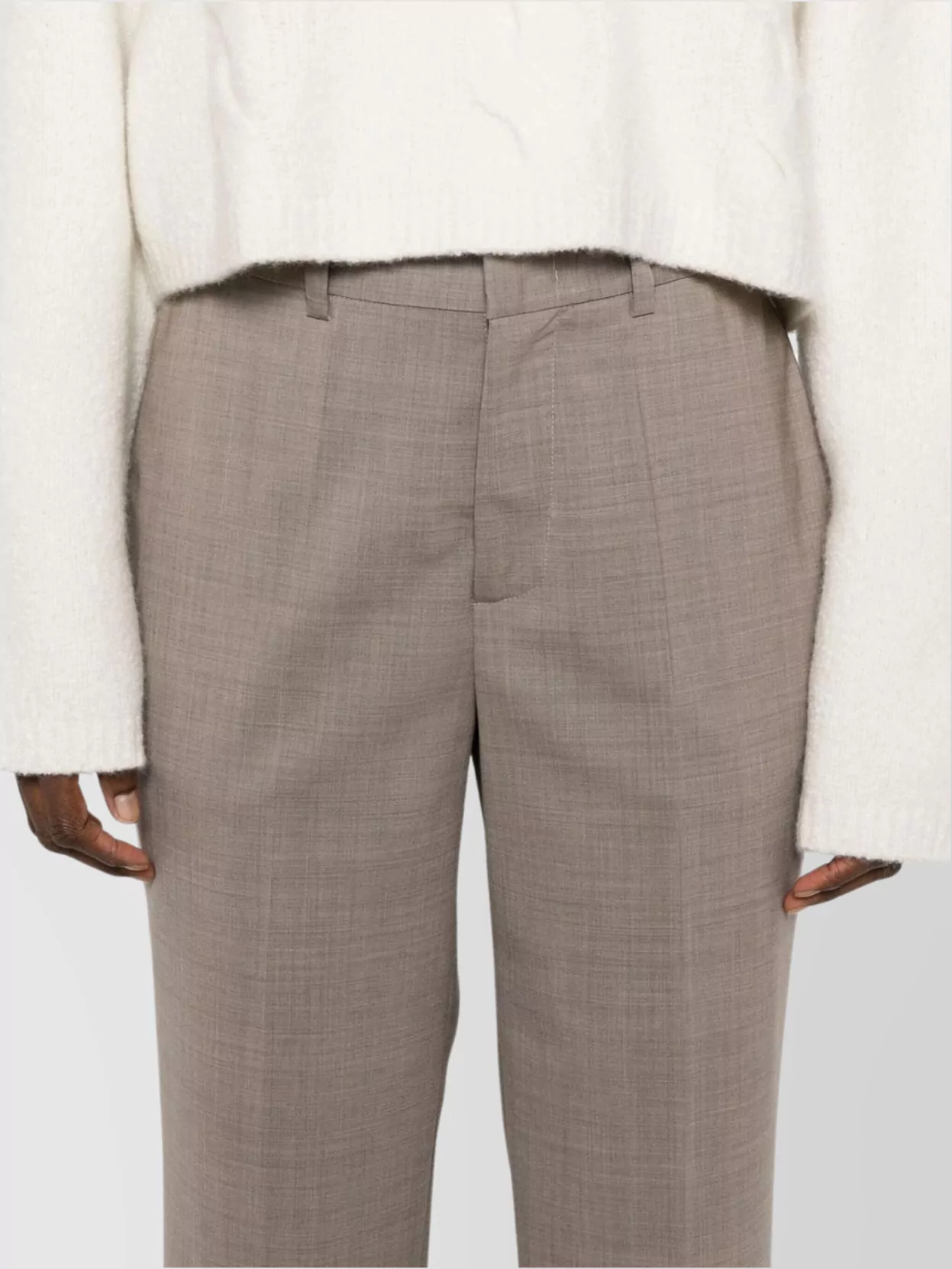 Parosh Tailored Trousers With Cuffed Hem And Pockets