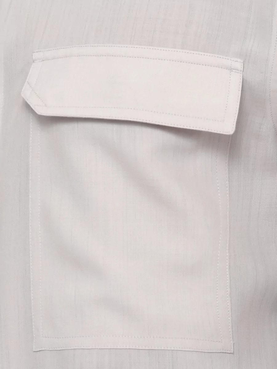 Rick Owens Wool Long-Sleeve Shirt