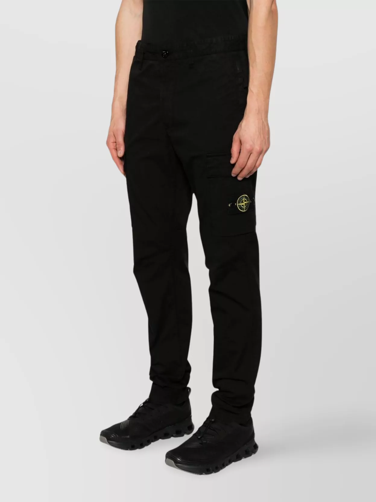 Stone Island Tapered Regular Trousers Multiple Pockets