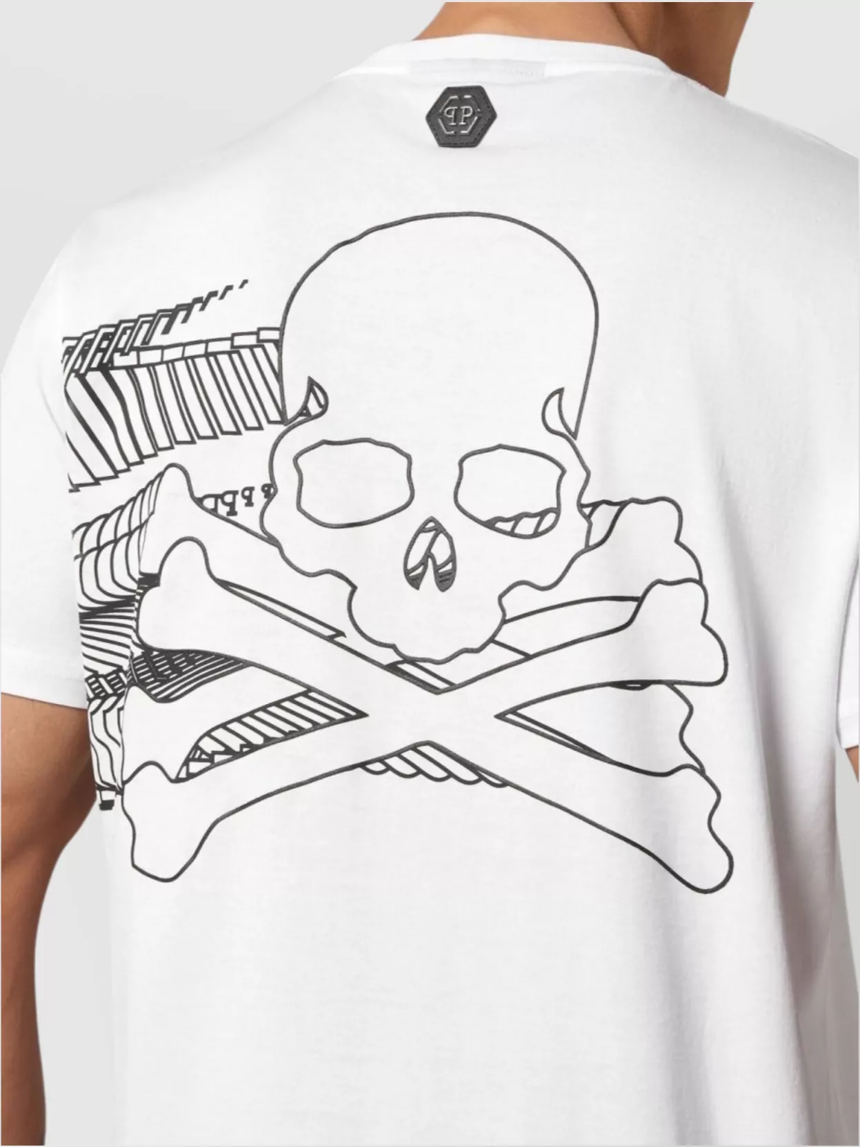 Philipp Plein Graphic Print Crew Neck Short Sleeves T-Shirt