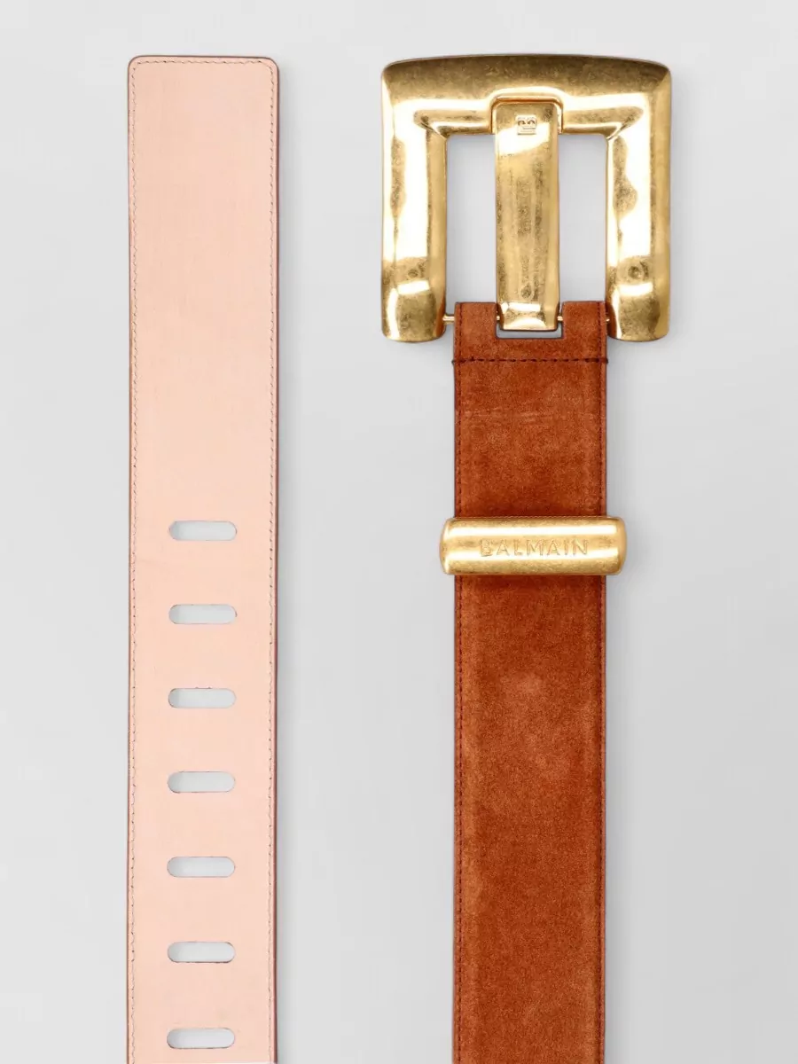 Balmain Suede Anthem Belt