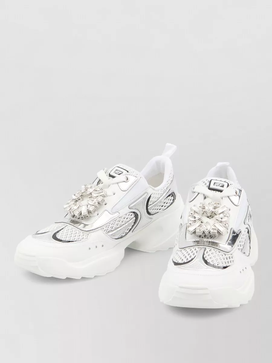Roger Vivier On The Run Sneakers Crystal Buckle