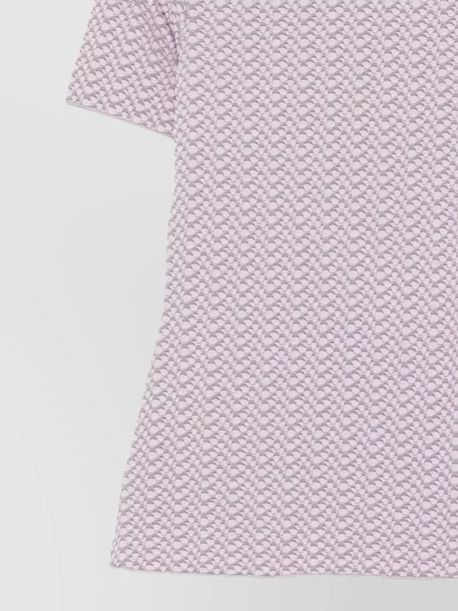 Emporio Armani Textured Slim-Fit Short-Sleeve Crewneck Sweater