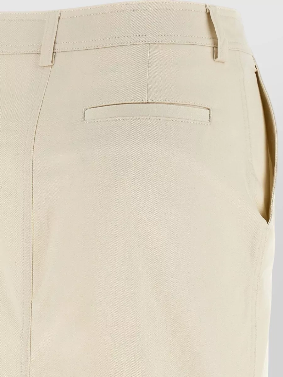 Thelatest Cotton Midi Pencil Skirt