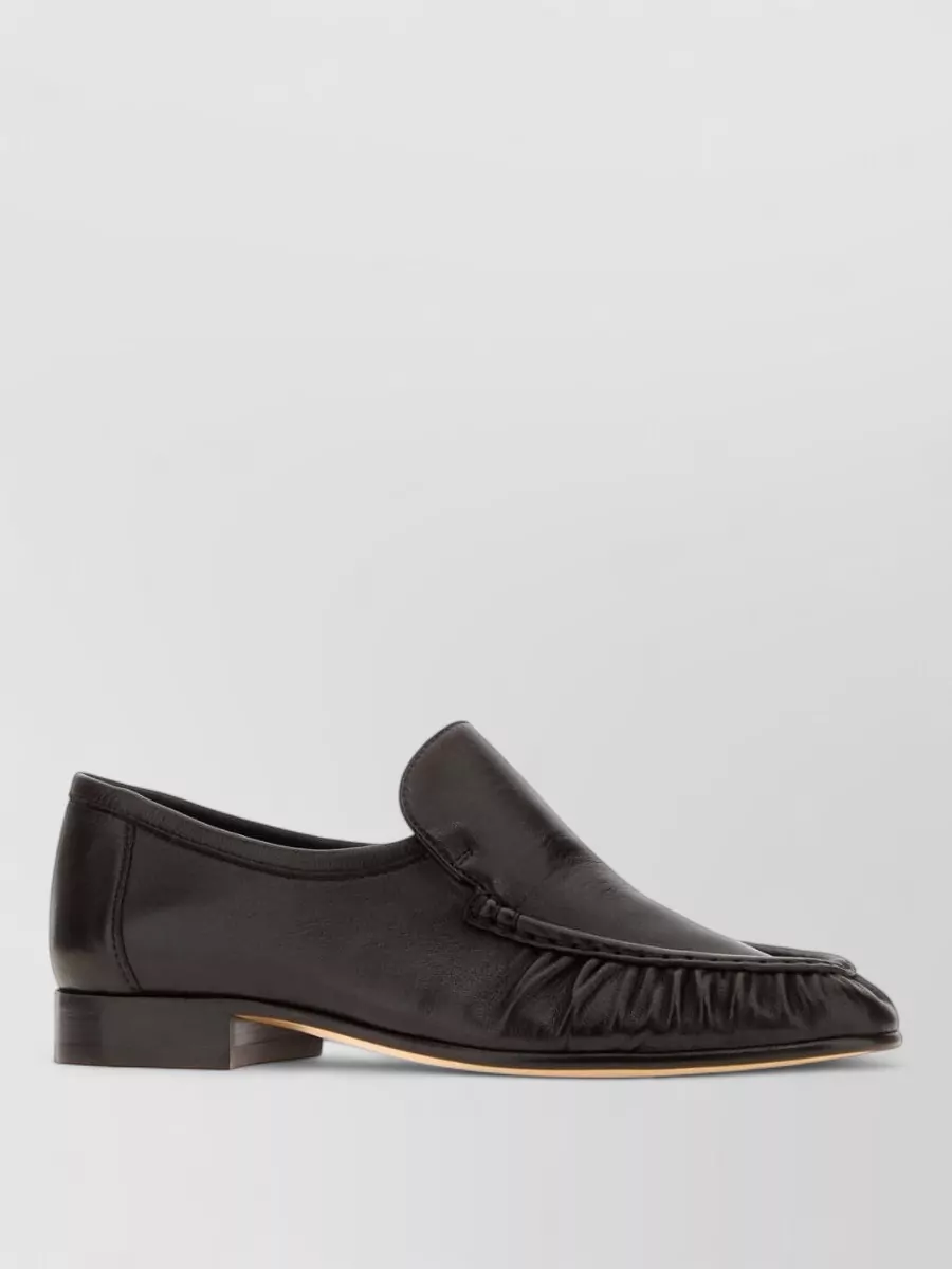 The Row Suede Leather Two Lace-Up Shoes