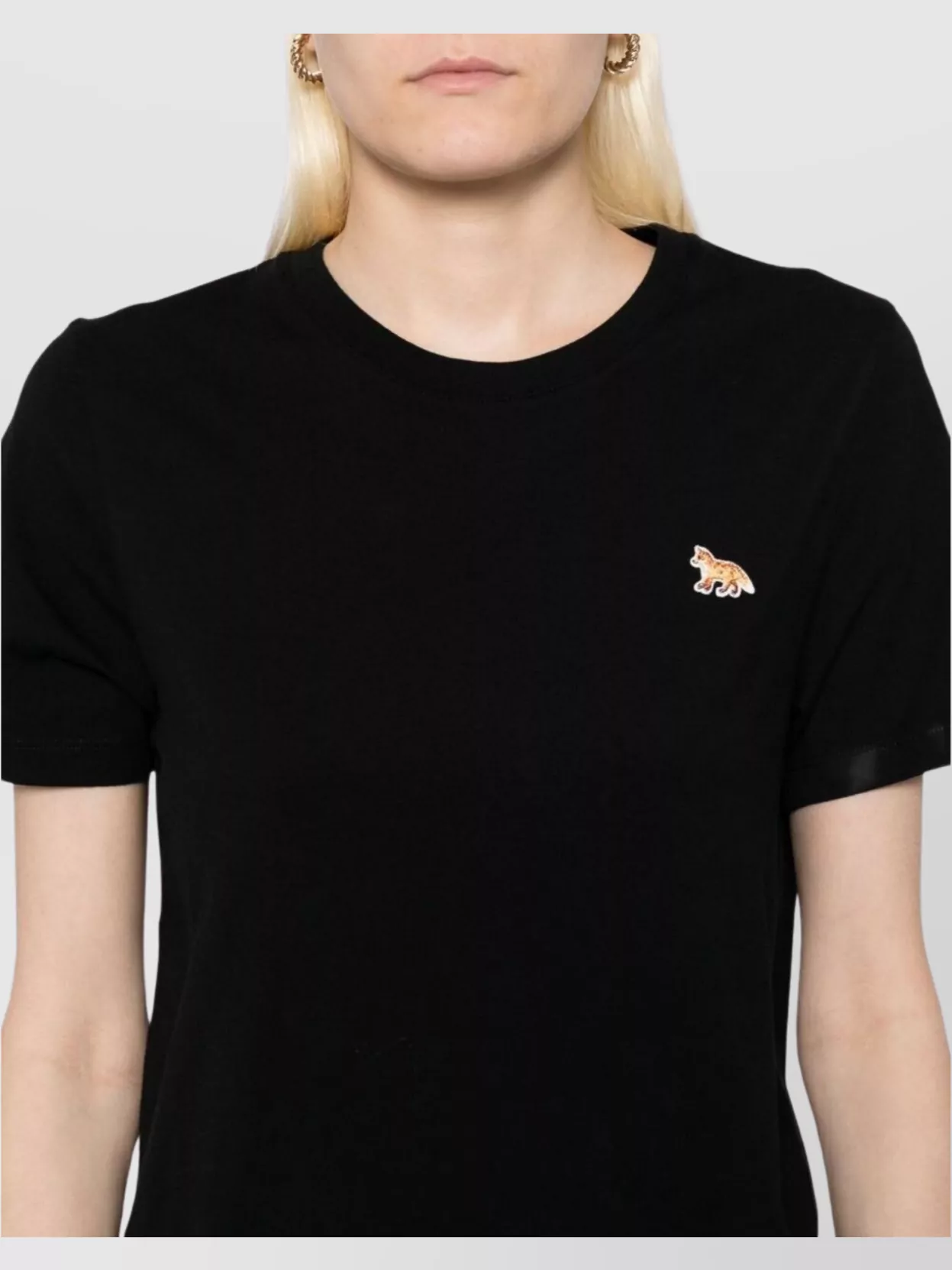 Maison Kitsuné Cotton T-Shirt Featuring Baby Fox Design