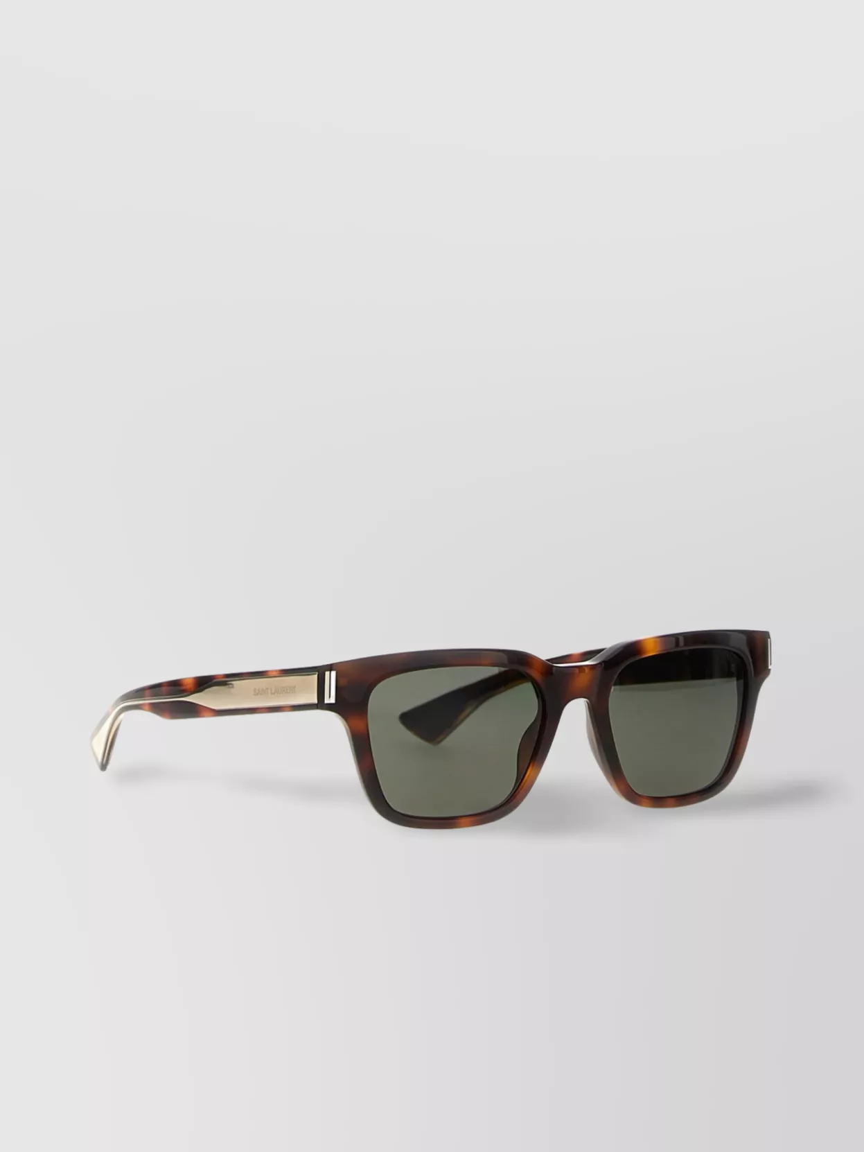 Saint Laurent Square Sunglasses With Tinted Lenses And Tortoiseshell Frame