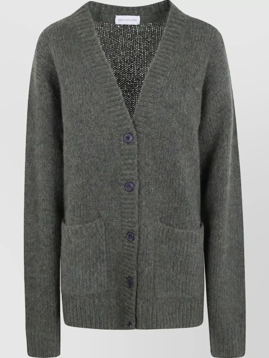 Dries Van Noten alpaca wool merino wool cardigan