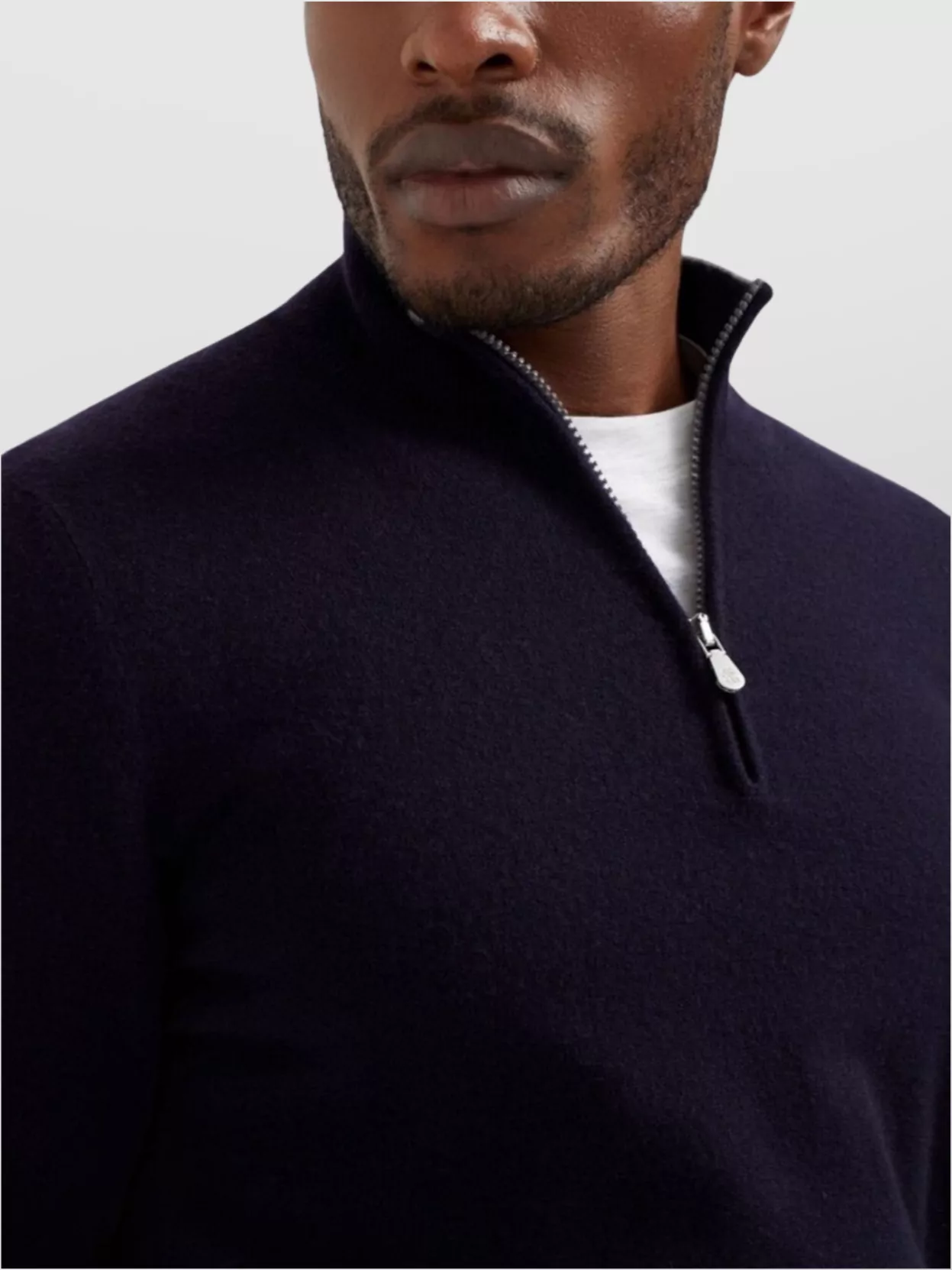 Brunello Cucinelli Ribbed Collar High Neck Sweater