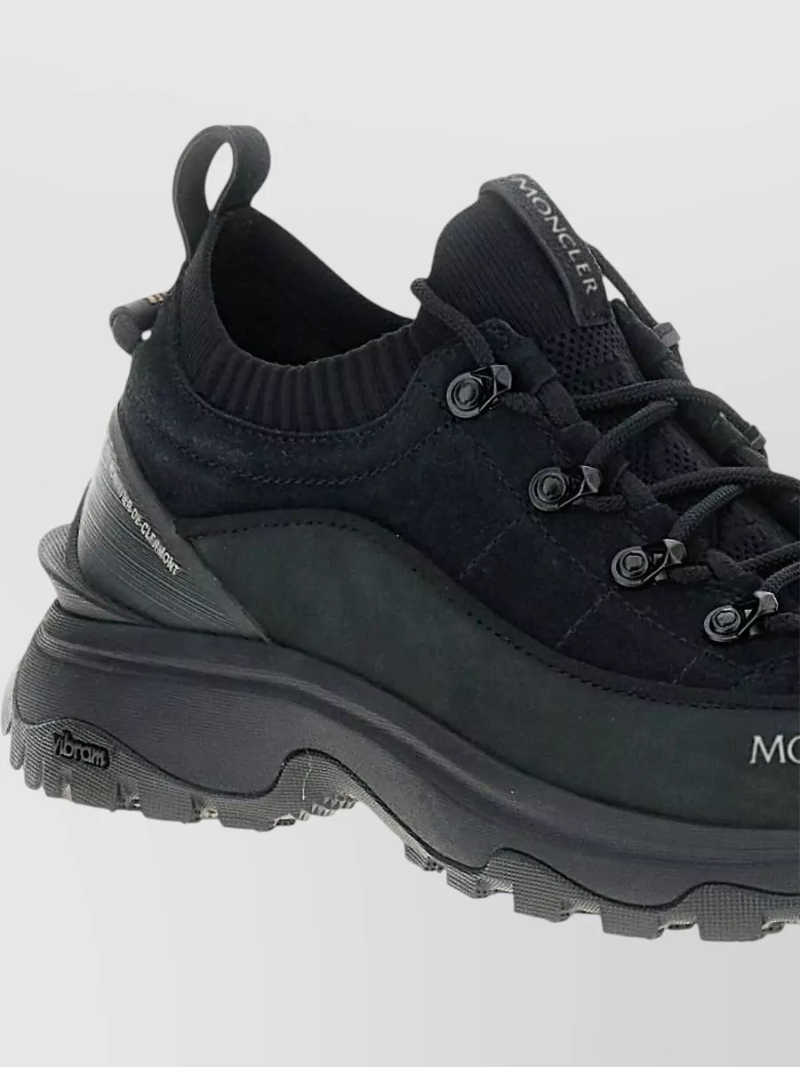 Moncler Suede Low-Top Sneakers