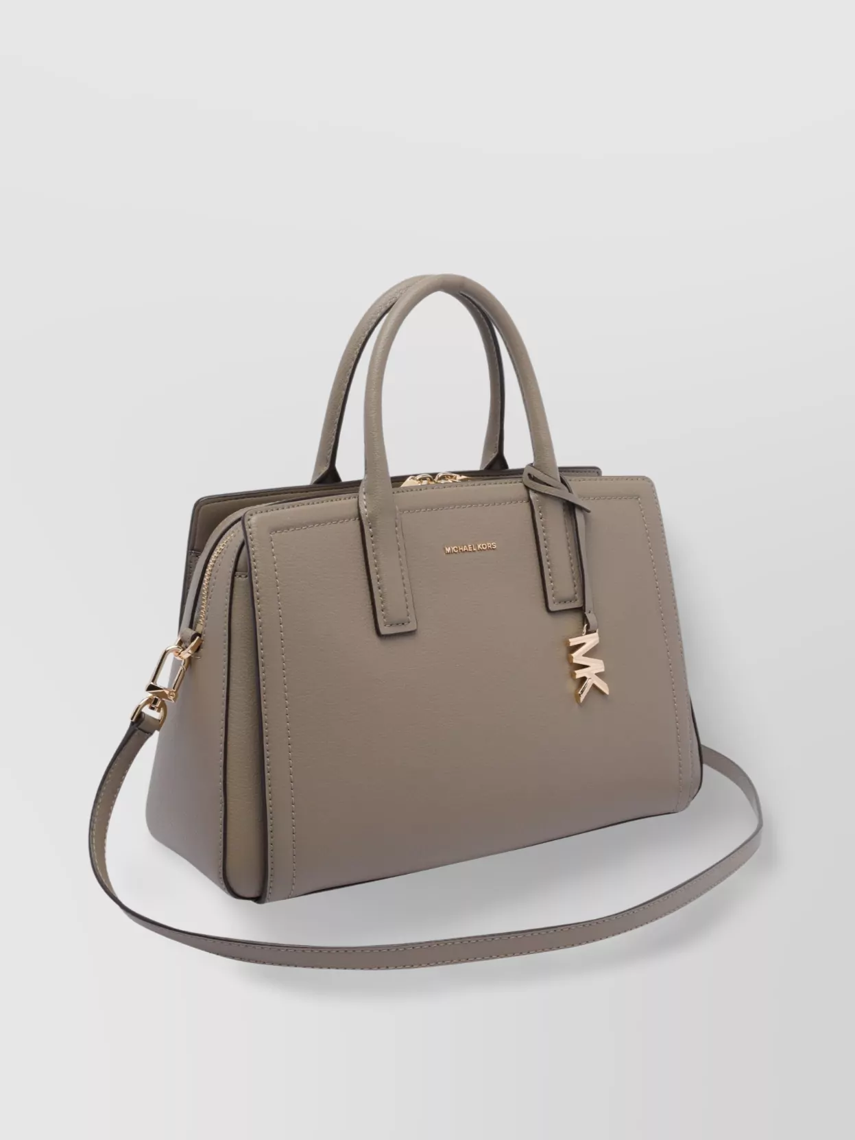 Michael Michael Kors Double Handle Shoulder Bag With Gold Hardware