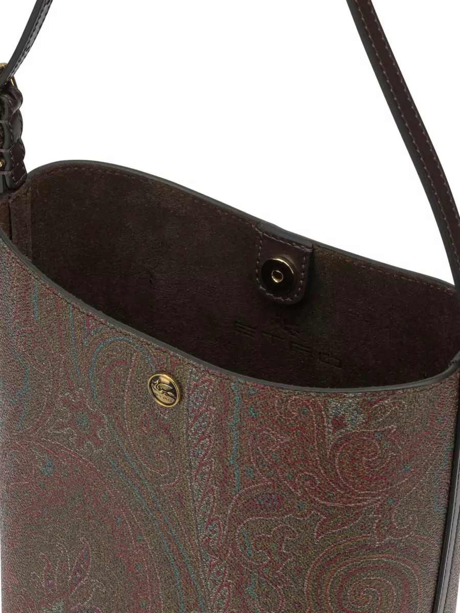 Etro Essential Small Canvas Bucket Bag
