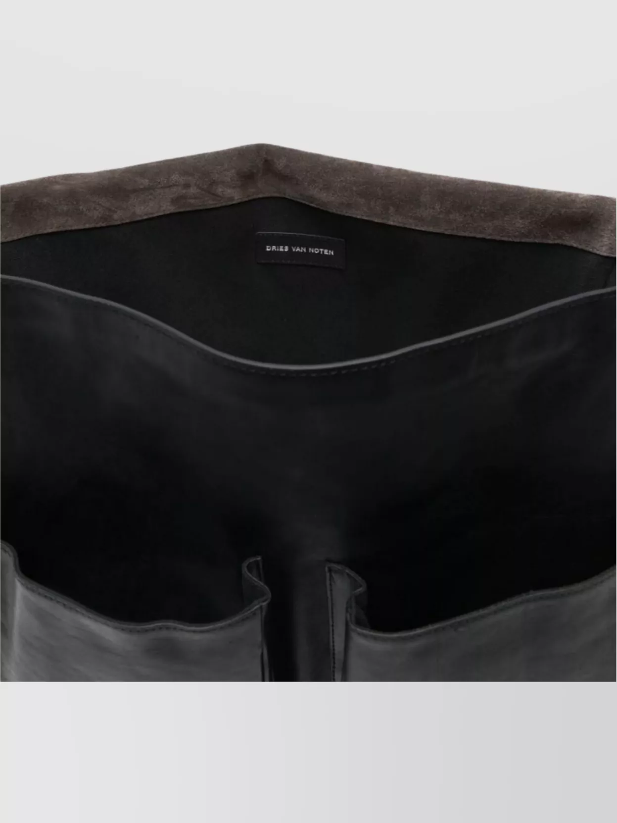 Dries Van Noten Lettering Detail Shoulder Bag