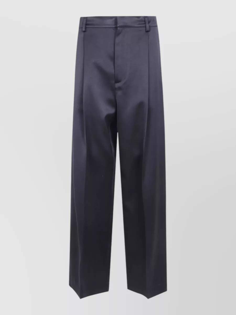 Darkpark viscose wide-leg trousers