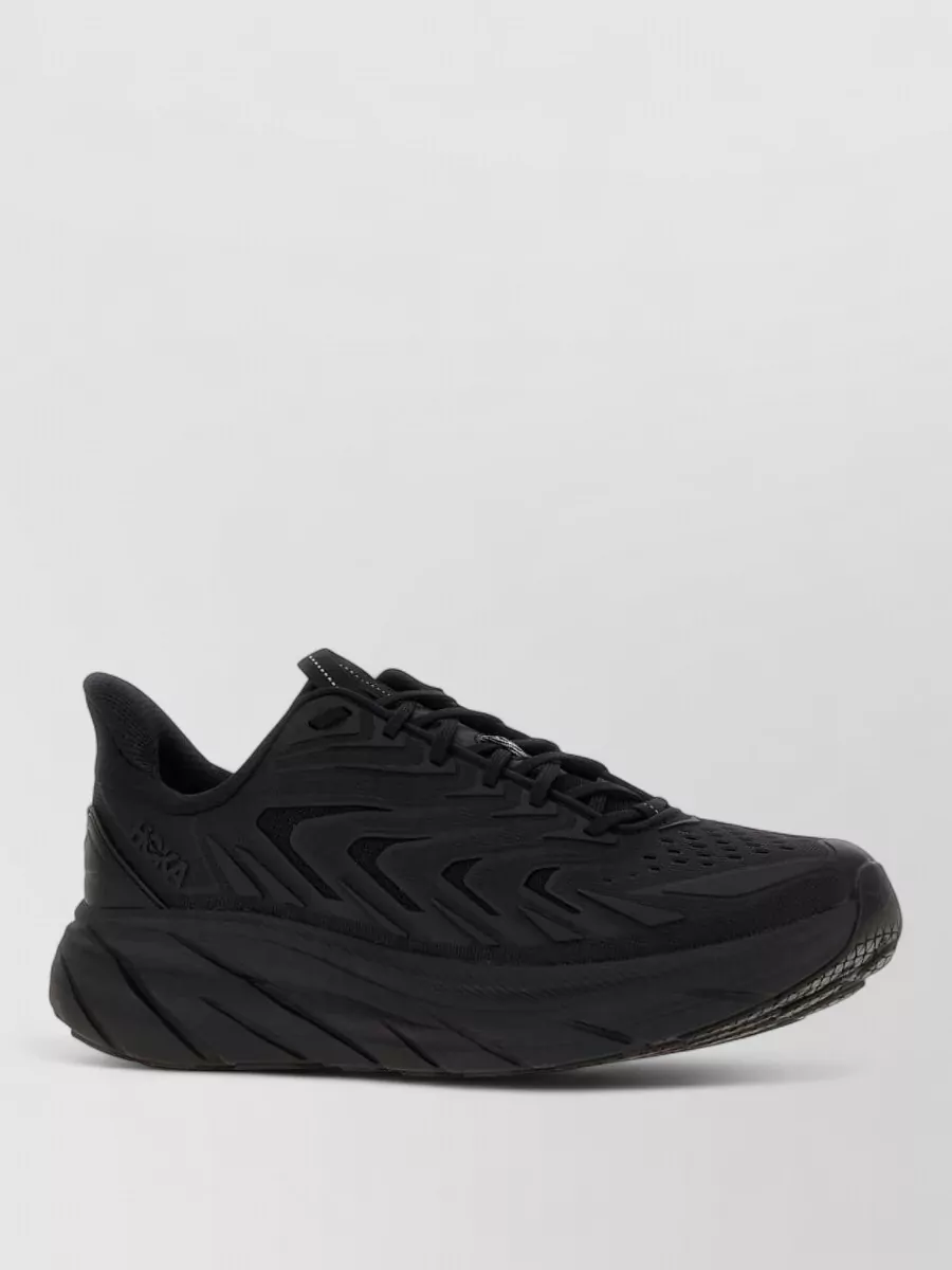 Hoka One One rubber lace-up sneakers