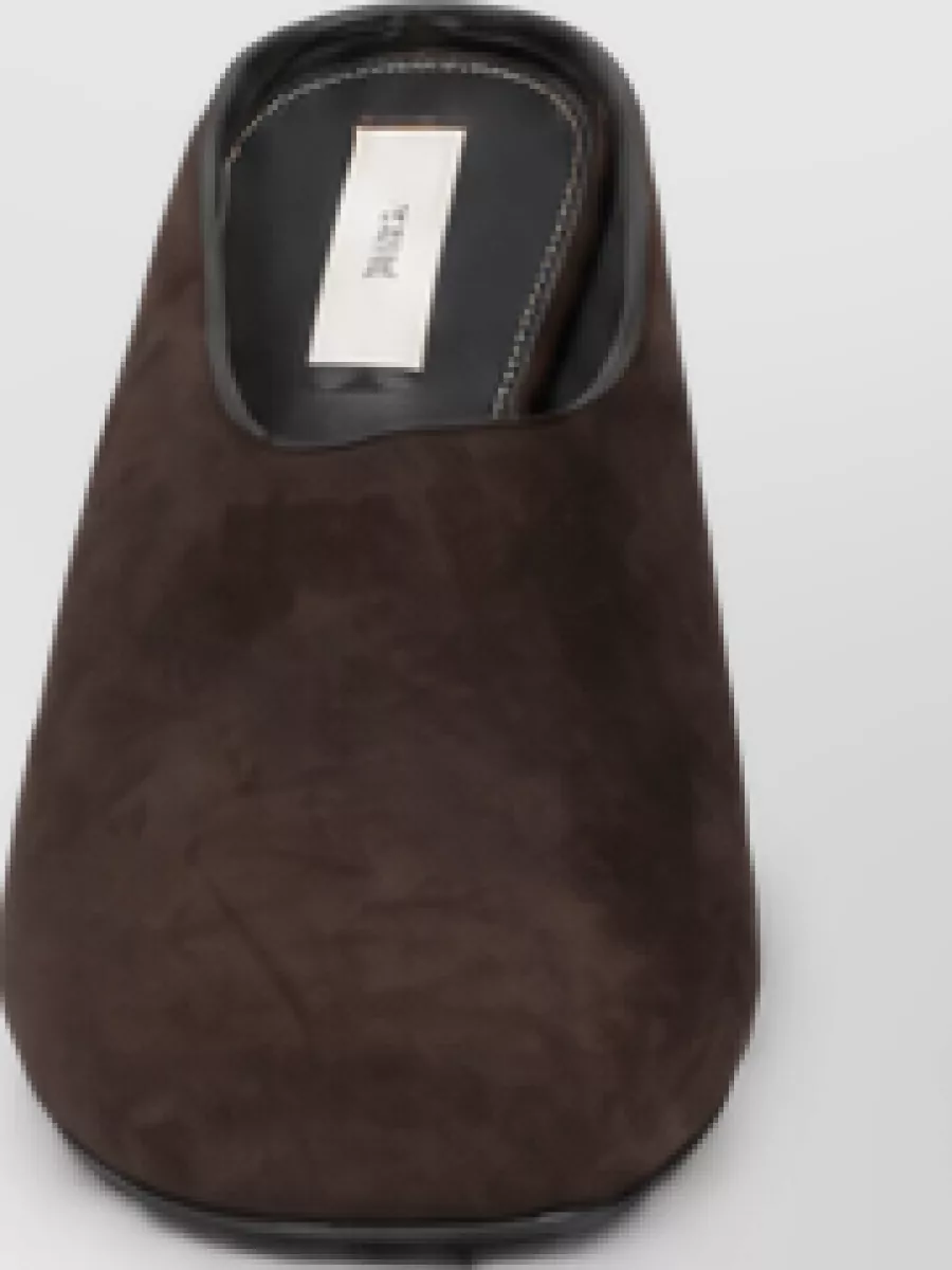 Totême leather heeled mules