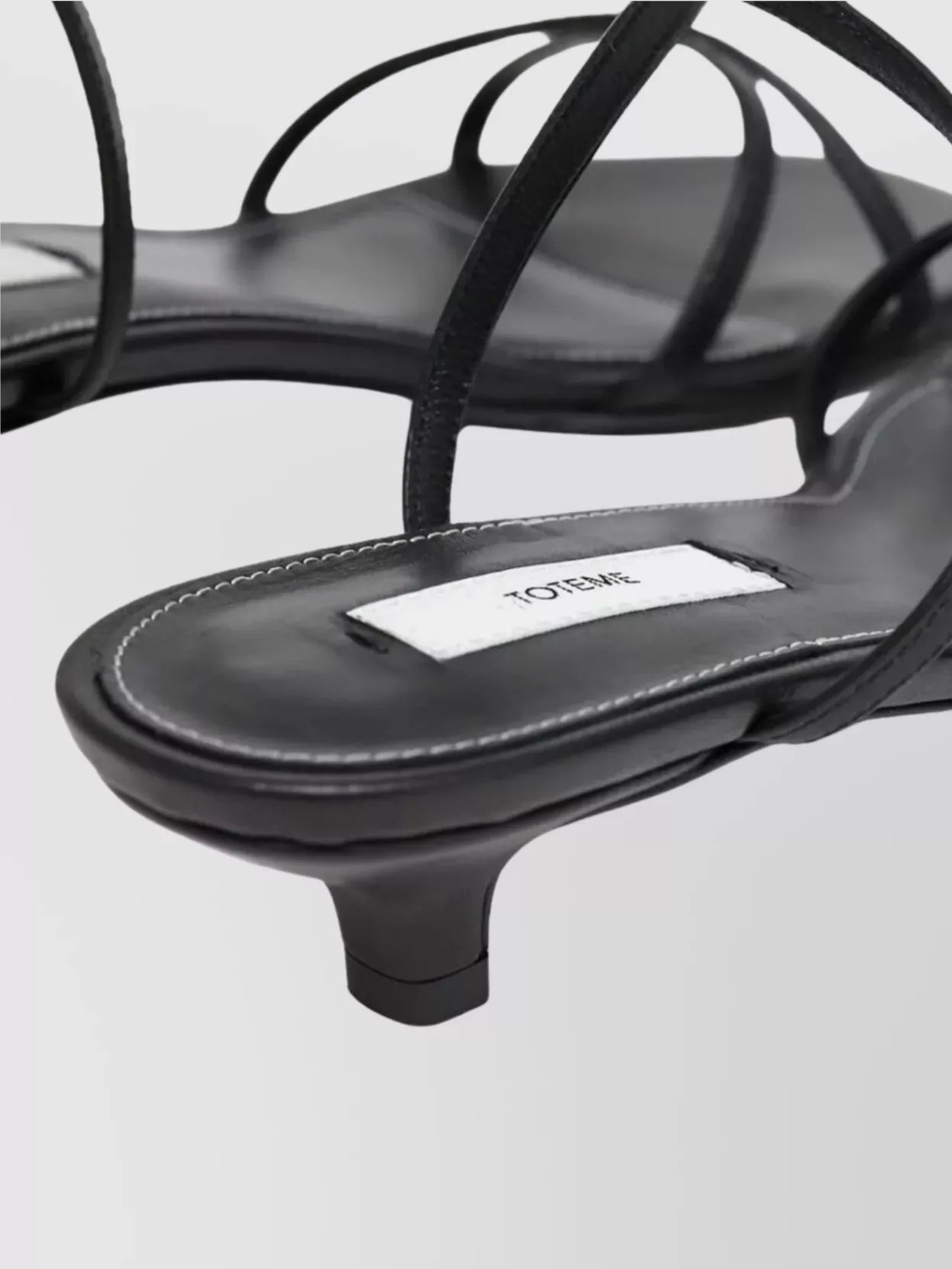 Totême Leather Crossover Heeled Sandals 35