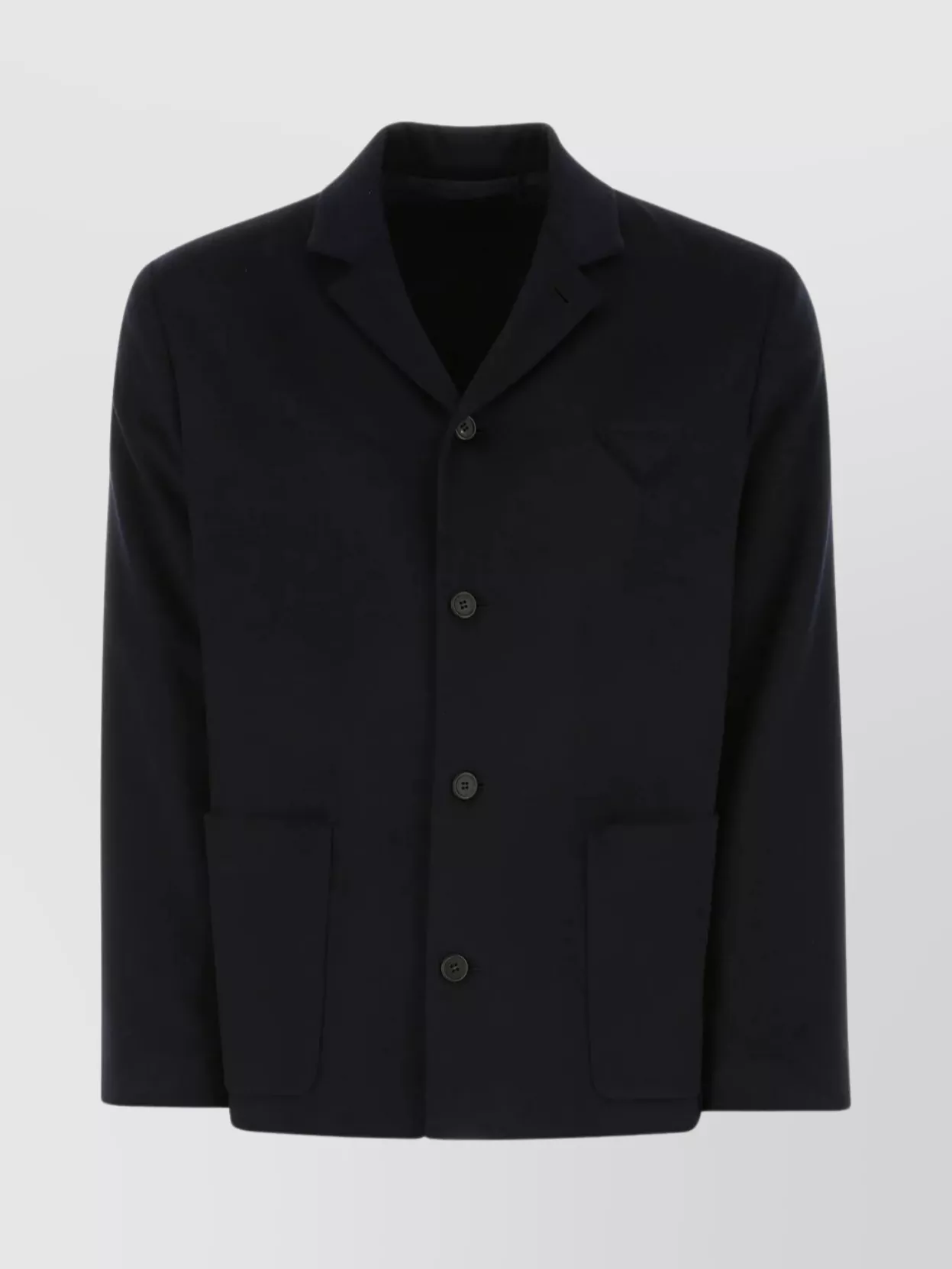 Shop Prada Cashmere Blazer With Central Slit And Pockets