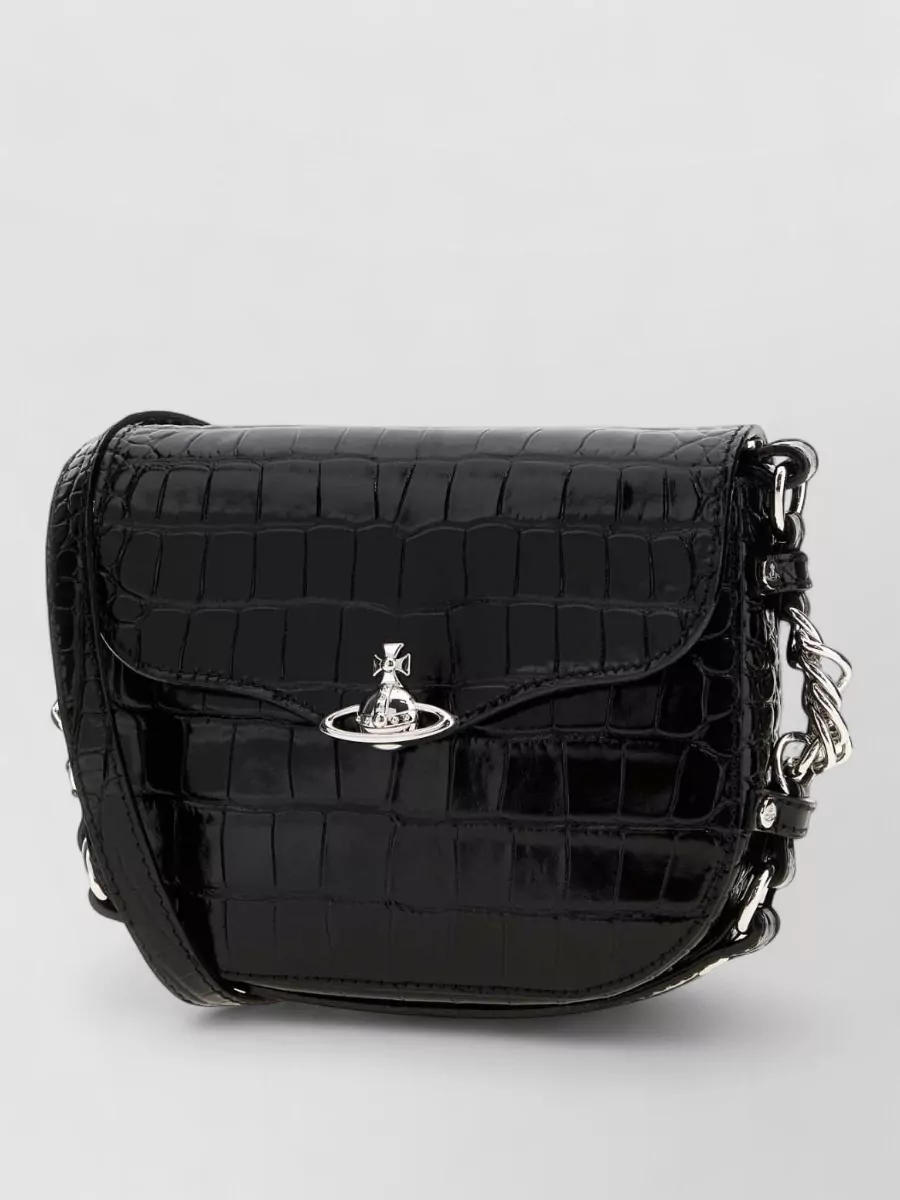 Vivienne Westwood na leather cross-body bag