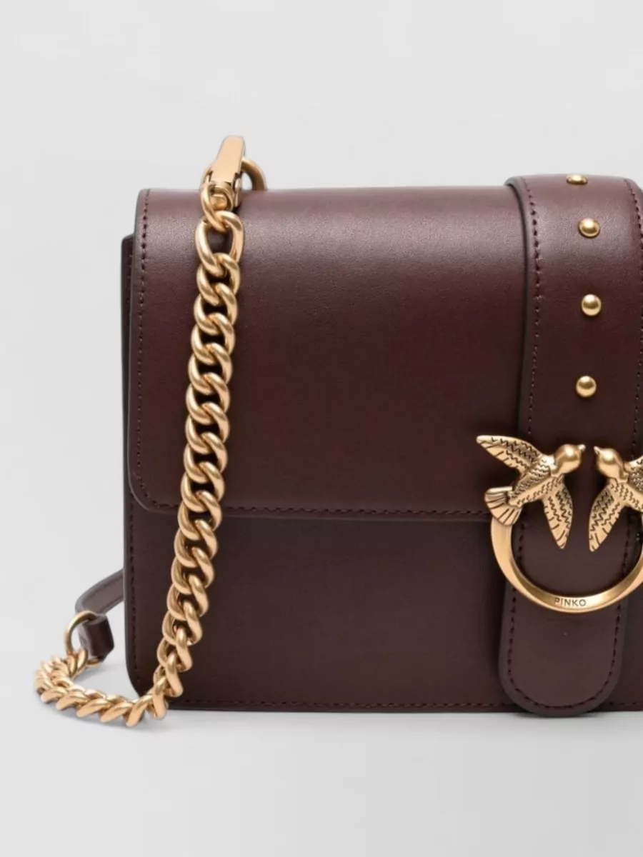 Pinko Love Bag Leather Shoulder Bag